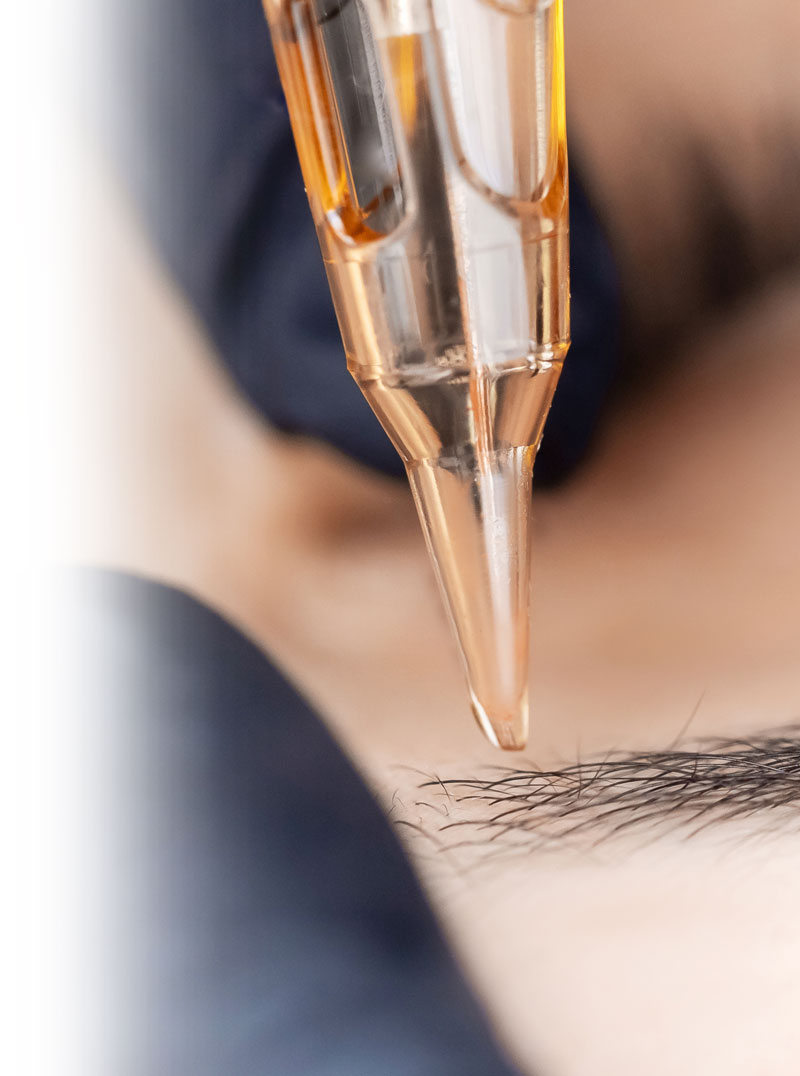 Behandlung, Augenbrauen